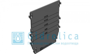 Торцевая заглушка универсальная для лотка водоотводного Gidrolica®Standart/Standart Plus DN100, пластиковая