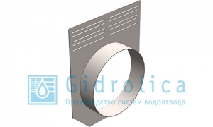 Заглушка торцевая стальная Gidrolica Bgu DN200 (Со-200мм)с водосливом ЗТв 20 - 25,5. 36. 0,125 Заглушка торцевая стальная Gidrolica Bgu DN200 (Со-200мм)с водосливом ЗТв 20 - 25,5. 36. 0,125