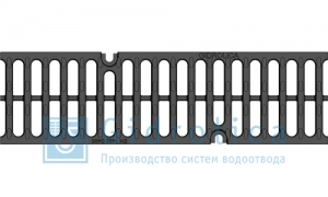 Решётка водоприёмная Gidrolica DN100 ®Super Рв-10.14.50 щелевая чугунная Вч, класс D400