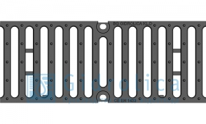 Решётка чугунная щелевая DN150, 500/197/25, 18/170, класс D400
